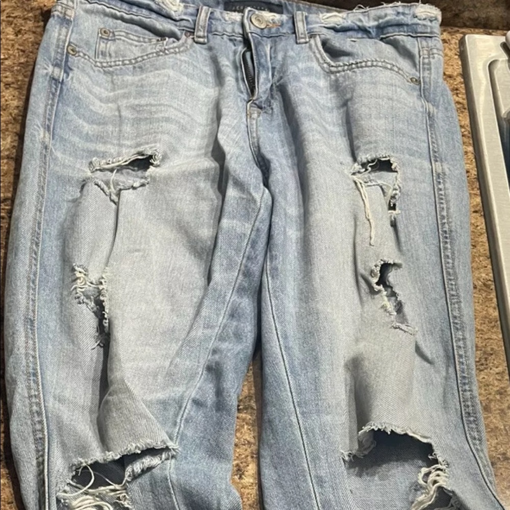 Aéropostale light wash boyfriend jeans women 6 regular